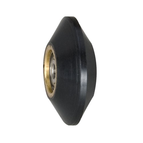 Contact Wheel Ass'y, 1" Dia. x 3/8" W x 3/8" I.D., V-Shaped Face, 90 Duro Rubber
